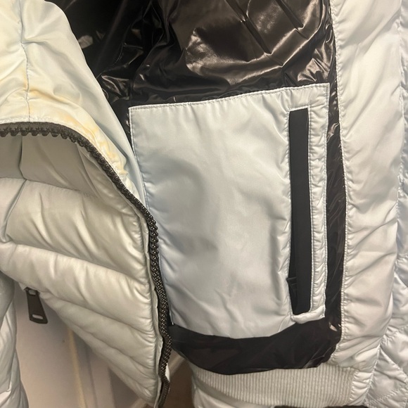 SAM NY Freestyle Down Puffer Jacket Coat in light blue, size L - Picture 9 of 10